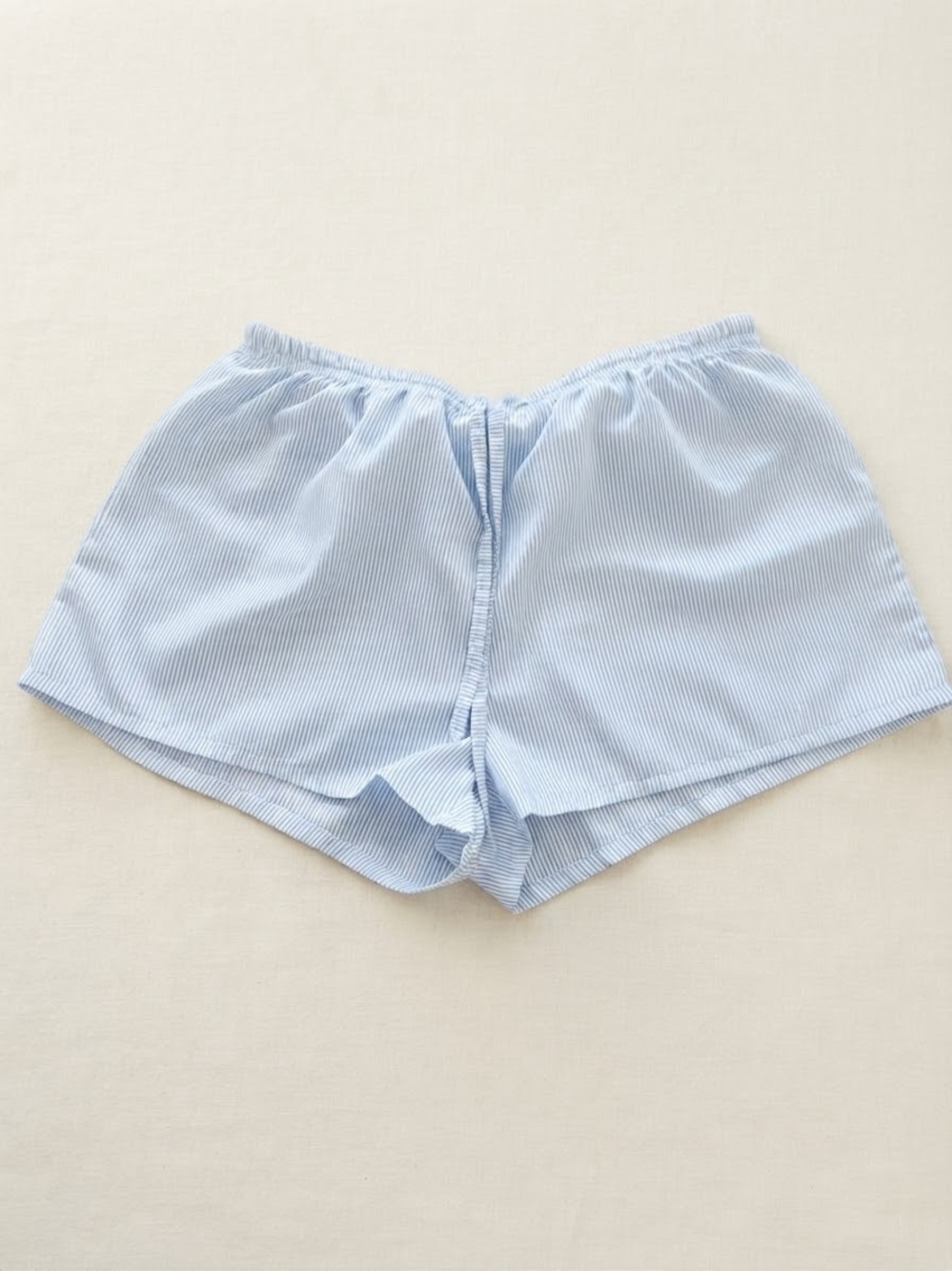 Light Blue Striped Women’s Lounge Shorts